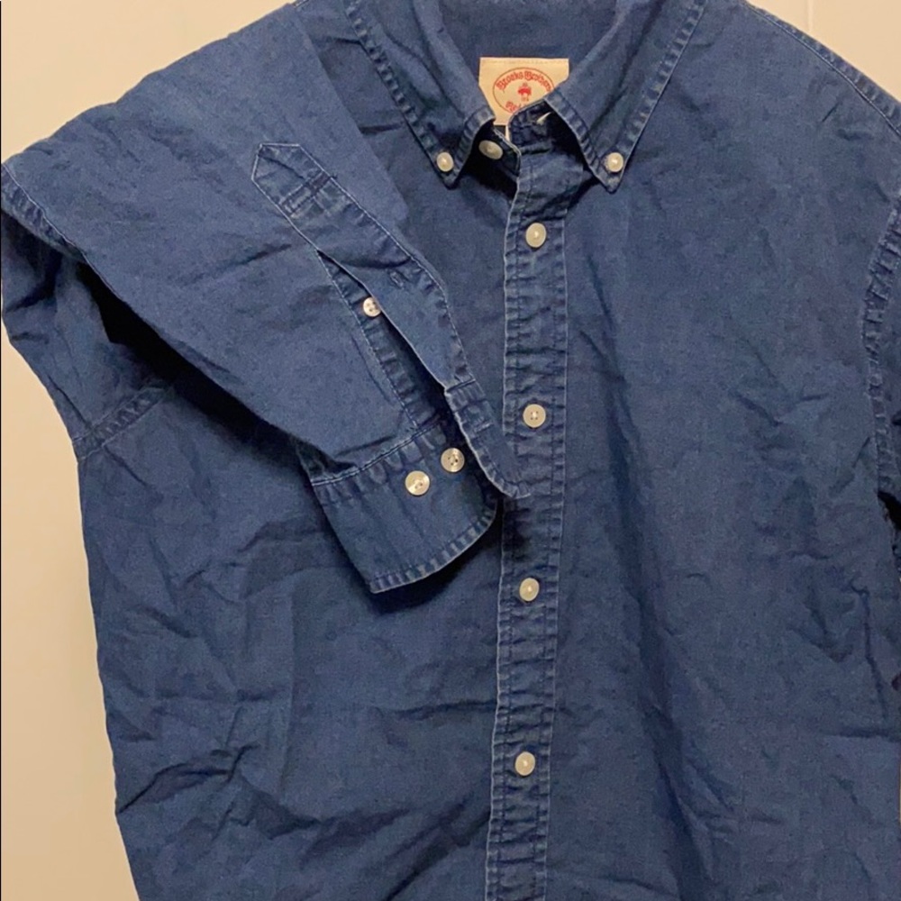 Medium Brooks Brothers Washed Cotton Button Down - Picture 3 of 3